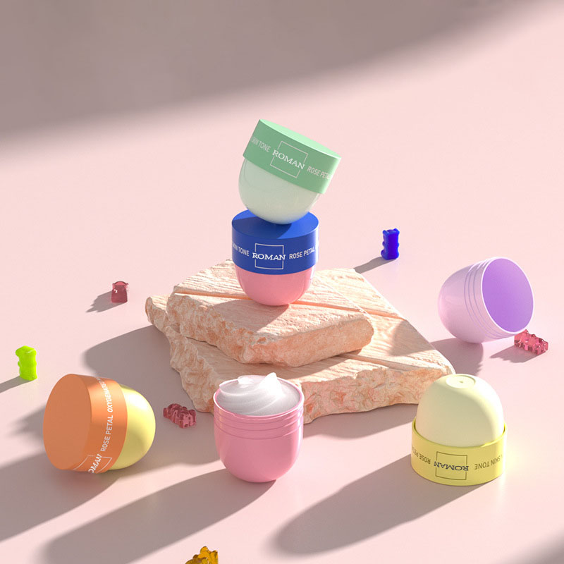 50 مللي فارغة مستديرة البلاستيك كريم الجرار كوب زجاجات واسعة الفم 50 جرام دعك الوجه كريم جرة مستحضرات التجميل التعبئة والتغليف الحاويات