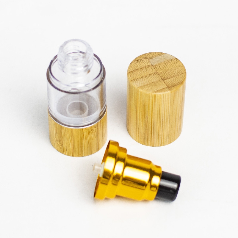 تغليف مستحضرات التجميل من الخيزران 15 مل 30 مل 50 مل 80 مل 100 مل 120 مل زجاجة محلول مضخة بدون هواء زجاجة مستحضرات التجميل البلاستيكية بدون هواء تغليف مستحضرات التجميل من الخيزران 15 مل 30 مل 50 مل 80 مل 100 مل 120 مل زجاجة محلول مضخة بدون هواء زجاجة مستحضرات التجميل البلاستيكية بدون هواء