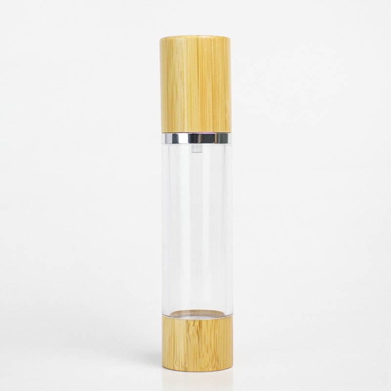 تغليف مستحضرات التجميل من الخيزران 15 مل 30 مل 50 مل 80 مل 100 مل 120 مل زجاجة محلول مضخة بدون هواء زجاجة مستحضرات التجميل البلاستيكية بدون هواء تغليف مستحضرات التجميل من الخيزران 15 مل 30 مل 50 مل 80 مل 100 مل 120 مل زجاجة محلول مضخة بدون هواء زجاجة مستحضرات التجميل البلاستيكية بدون هواء