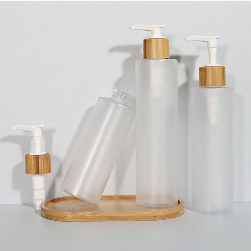 زجاجات شامبو بلاستيكية للحيوانات الأليفة بمضخة رش من الخيزران المتجمد مع غطاء 120 مل زجاجات شامبو بلاستيكية للحيوانات الأليفة بمضخة رش من الخيزران المتجمد مع غطاء 120 مل