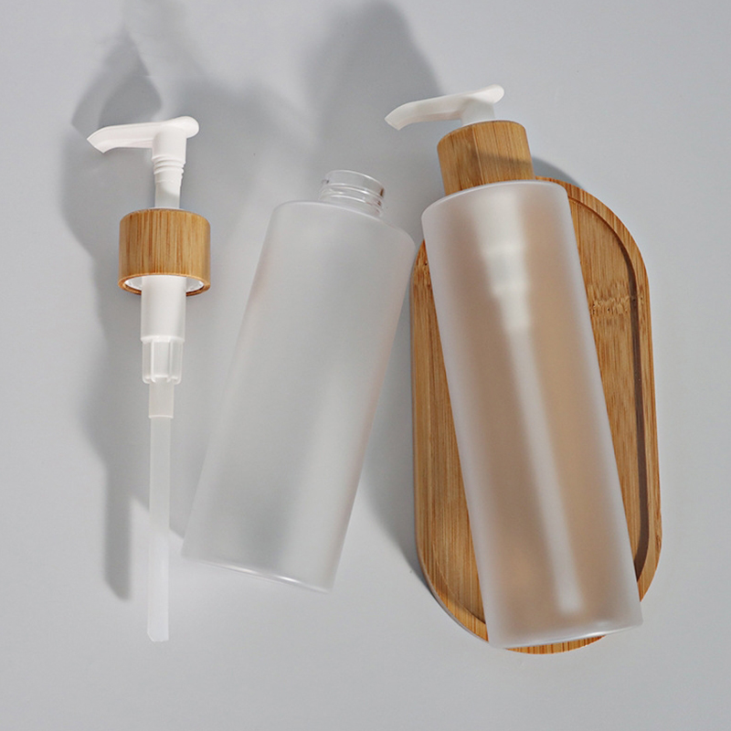 زجاجات شامبو بلاستيكية للحيوانات الأليفة بمضخة رش من الخيزران المتجمد مع غطاء 120 مل زجاجات شامبو بلاستيكية للحيوانات الأليفة بمضخة رش من الخيزران المتجمد مع غطاء 120 مل