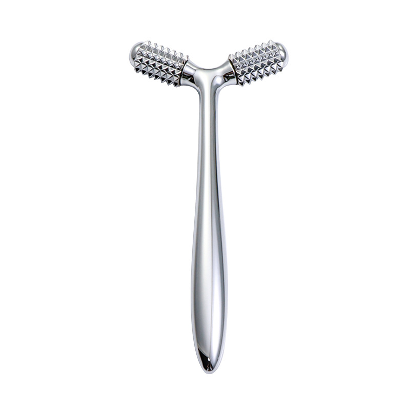 مجموعة هدايا للعناية بالجمال على شكل حرف Y، أسطوانة صغيرة ثلاثية الأبعاد بمقبض معدني، مدلك منزلي، مدلك استرخاء للوجه والعين مجموعة هدايا للعناية بالجمال على شكل حرف Y، أسطوانة صغيرة ثلاثية الأبعاد بمقبض معدني، مدلك منزلي، مدلك استرخاء للوجه والعين