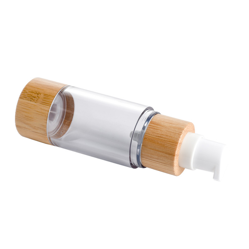 غسول قابل لإعادة التدوير 50 مل زجاجة من الخيزران بدون هواء لزجاجة مضخة مستحضرات التجميل من الخيزران غسول قابل لإعادة التدوير 50 مل زجاجة من الخيزران بدون هواء لزجاجة مضخة مستحضرات التجميل من الخيزران