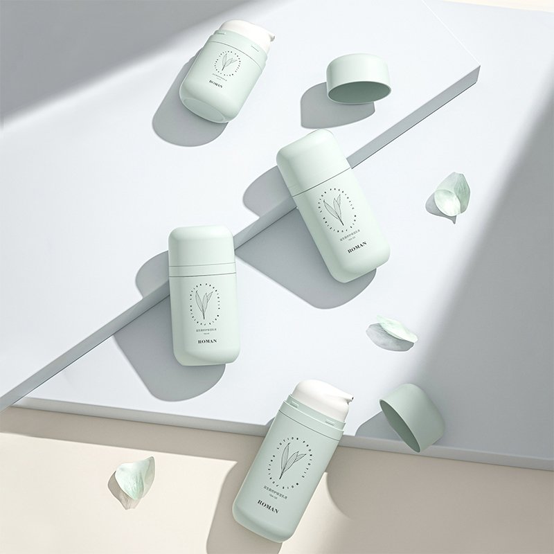 50 مللي 80 مللي 100 مللي زجاجات PP بلاستيكية فارغة بيضاوية خضراء مع مضخة محلول بدون هواء فراغ الأساس وزجاجة كريم الوجه للعناية بالبشرة 50 مللي 80 مللي 100 مللي زجاجات PP بلاستيكية فارغة بيضاوية خضراء مع مضخة محلول بدون هواء فراغ الأساس وزجاجة كريم الوجه للعناية بالبشرة