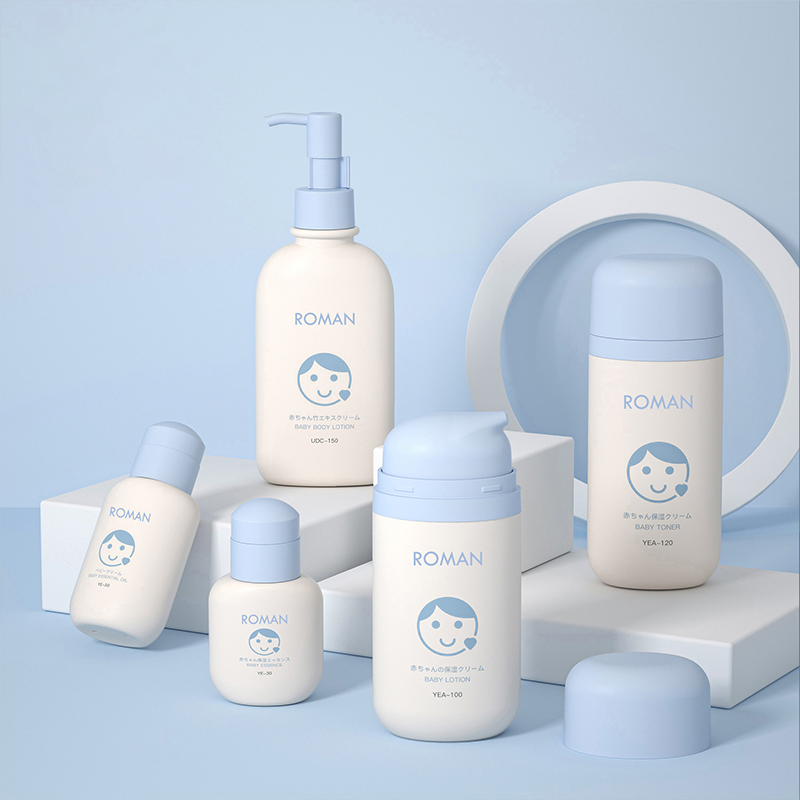 50 مللي 80 مللي 100 مللي زجاجات PP بلاستيكية فارغة بيضاوية خضراء مع مضخة محلول بدون هواء فراغ الأساس وزجاجة كريم الوجه للعناية بالبشرة