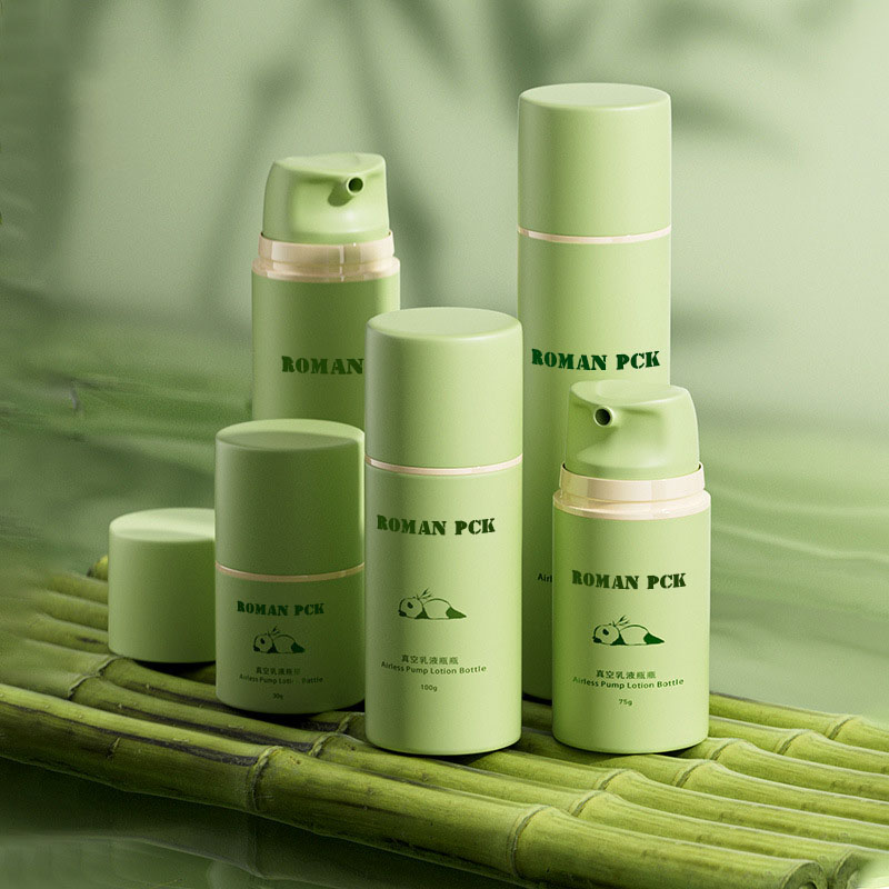 مجموعة زجاجات كريم الأساس الفارغة القابلة لإعادة الملء وكريم الوجه وكريم العين بدون هواء، زجاجات مضخة بدون هواء، عبوات مستحضرات تجميل فاخرة