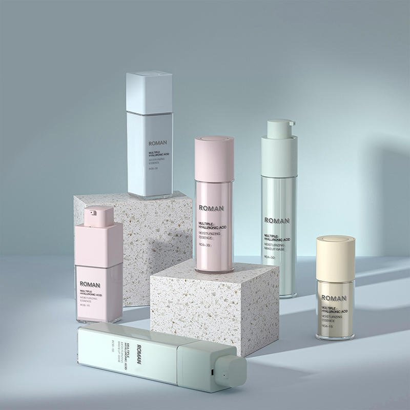 PET البلاستيك الجسم جوهر مزدوج غسول إصلاح كريم فرك فراغ زجاجة مستحضرات التجميل الرش 15 مللي 30 مللي 50 مللي مستحضرات التجميل