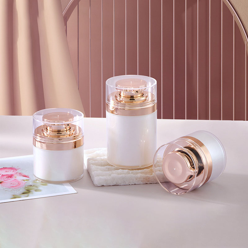 الذهب 15 جرام 30 جرام 50 جرام 100 جرام كريم العناية الشخصية جرة بدون هواء جرة بلاستيكية قابلة لإعادة الملء مضخة بدون هواء جرة بدون هواء