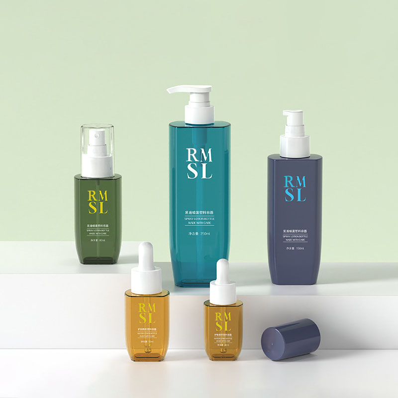 30 مل 80 مل 200 مل 250 مل 300 مل زجاجات بخاخ رذاذ ناعمة قابلة لإعادة الملء من البلاستيك، سطح غير لامع، رذاذ مريح لتطبيق شعر الجسم والوجه