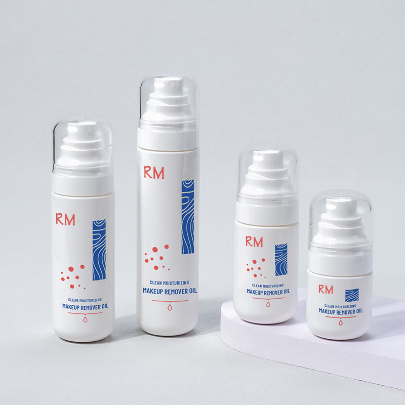 50 مل 80 مل 100 مل من البلاستيك الأبيض الفارغ زيت تنظيف مستحضرات التجميل PET زجاجة رذاذ للوجه والجسم