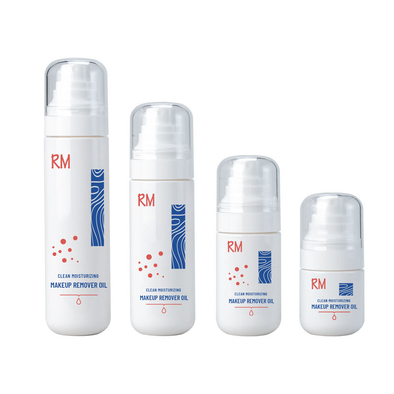 50 مل 80 مل 100 مل من البلاستيك الأبيض الفارغ زيت تنظيف مستحضرات التجميل PET زجاجة رذاذ للوجه والجسم