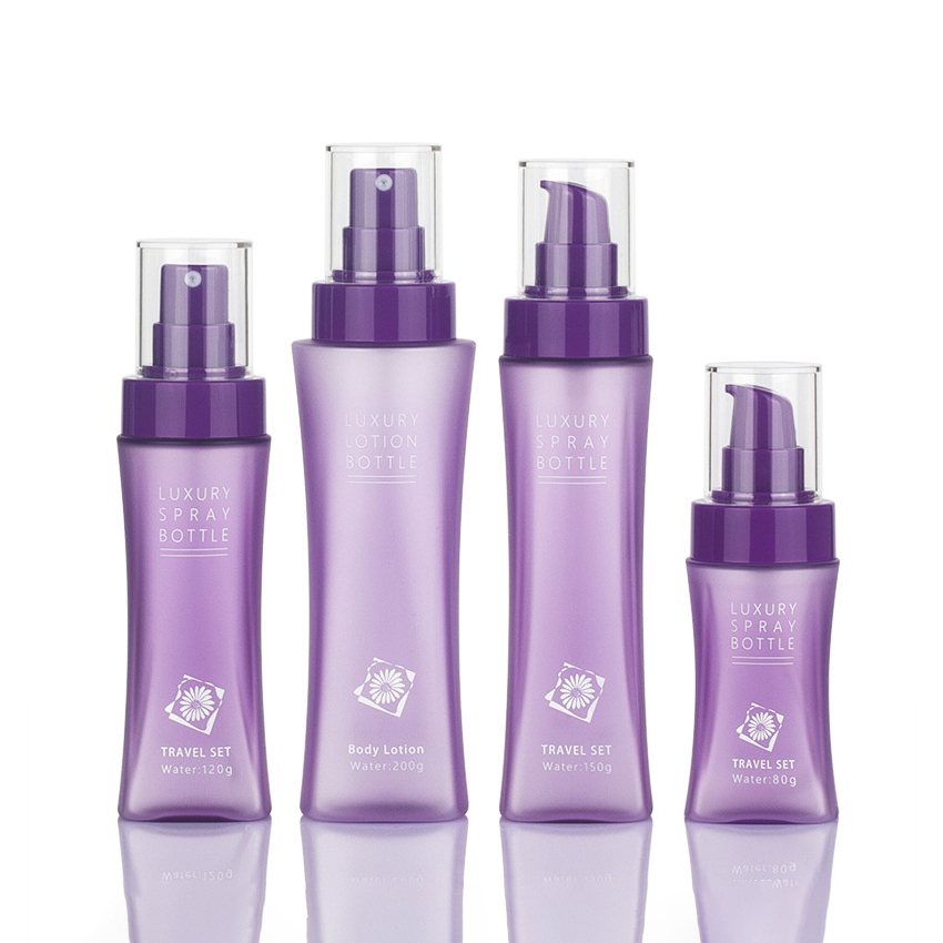 زجاجة سفر بلاستيكية للحيوانات الأليفة على شكل خصر 80 مل 120 مل 150 مل 200 مل تصميم متفجر لمستحضرات الحبر والماء - زجاجة رذاذ مريحة بحجم صغير