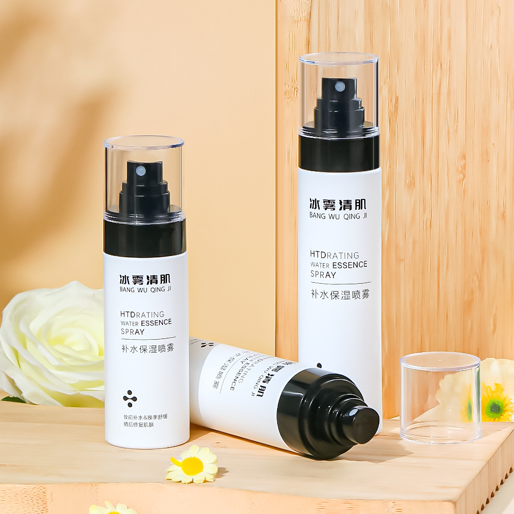 زجاجة رذاذ بيضاء سميكة الجدران 80 مل 100 مل 120 مل 150 مل PET بلاستيكية فارغة لرذاذ خفيف للمياه ومرطب العطور زجاجة رذاذ بيضاء سميكة الجدران 80 مل 100 مل 120 مل 150 مل PET بلاستيكية فارغة لرذاذ خفيف للمياه ومرطب العطور