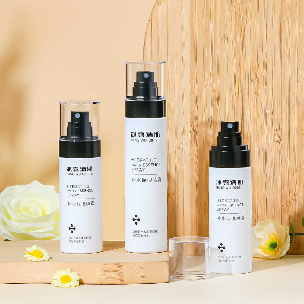 زجاجة رذاذ بيضاء سميكة الجدران 80 مل 100 مل 120 مل 150 مل PET بلاستيكية فارغة لرذاذ خفيف للمياه ومرطب العطور زجاجة رذاذ بيضاء سميكة الجدران 80 مل 100 مل 120 مل 150 مل PET بلاستيكية فارغة لرذاذ خفيف للمياه ومرطب العطور