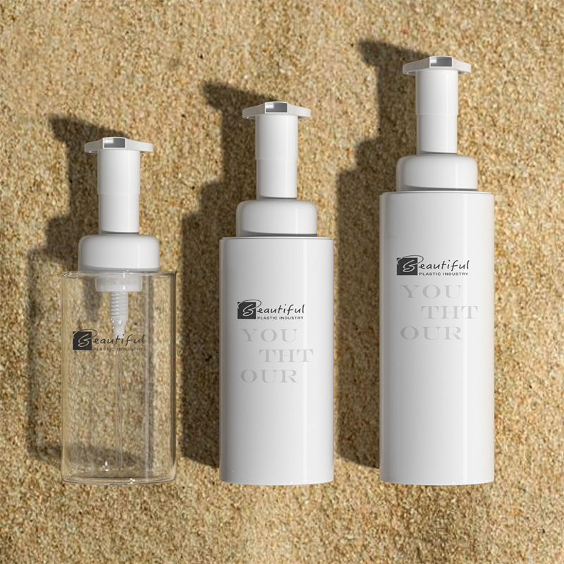 زجاجة PET بيضاء 100 مل 120 مل 150 مل 200 مل 300 مل مع مضخة رغوة بيضاء للصابون الرغوي ومنتجات العناية بالشعر حزمة مستحضرات التجميل زجاجة PET بيضاء 100 مل 120 مل 150 مل 200 مل 300 مل مع مضخة رغوة بيضاء للصابون الرغوي ومنتجات العناية بالشعر حزمة مستحضرات التجميل