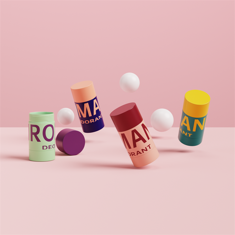 زجاجة مزيل العرق مستديرة مستقيمة لمستحضرات التجميل بسعة وألوان متعددة زجاجة مزيل العرق مستديرة مستقيمة لمستحضرات التجميل بسعة وألوان متعددة