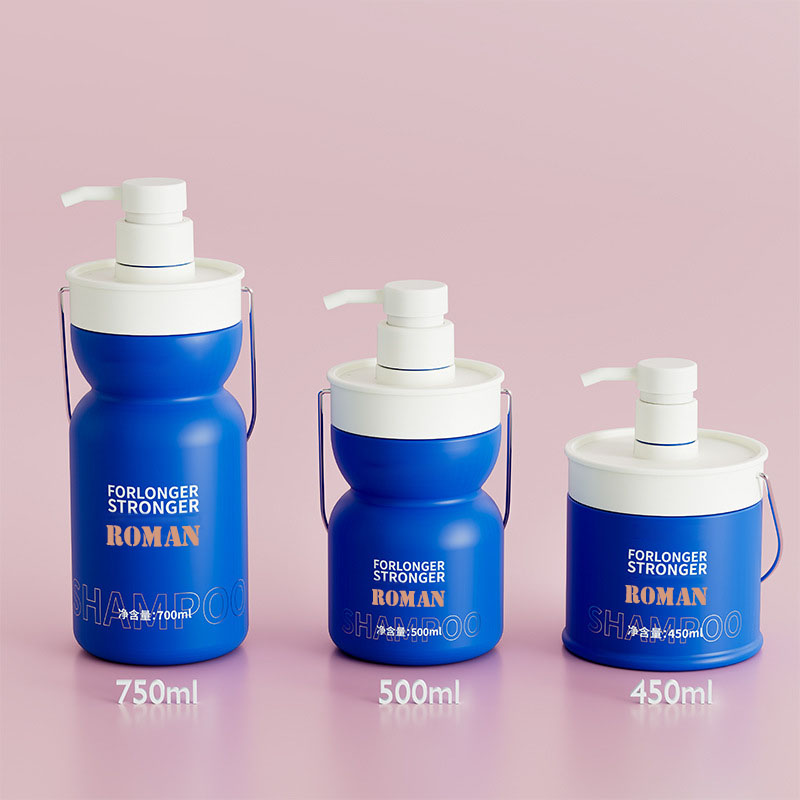 450 مللي 500 مللي 750 مللي زجاجة بلاستيكية فارغة للحيوانات الأليفة شامبو وبلسم زيت شعر الطفل حاوية مستحضرات التجميل زجاجات شامبو للأطفال