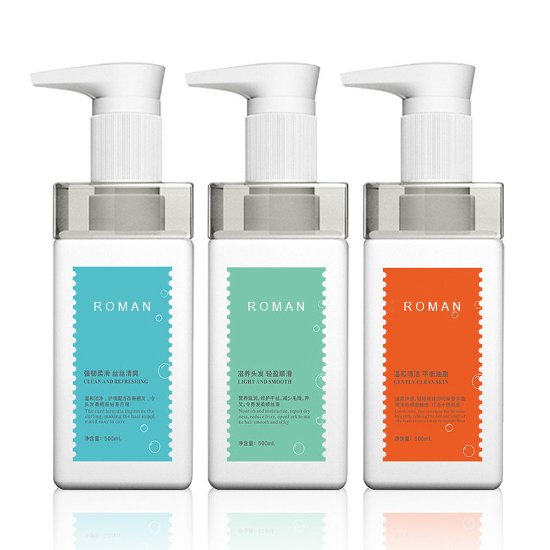 500 مللي 750 مللي فاخر فارغ مستحضرات التجميل ساحة الكتف البلاستيك فندق غسول الشامبو زجاجة مضخة وبلسم مع موزع الصابون غسل اليد 500 مللي 750 مللي فاخر فارغ مستحضرات التجميل ساحة الكتف البلاستيك فندق غسول الشامبو زجاجة مضخة وبلسم مع موزع الصابون غسل اليد