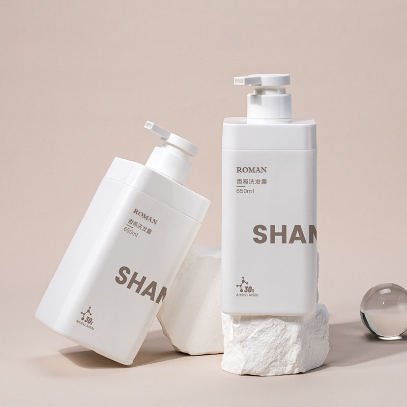 تصميم جديد شعار خاص ماتي الأبيض 650 مللي مربع فارغ HDPE البلاستيك منظفات الغسيل زجاجة سوائل 1L لجل الاستحمام بالشامبو تصميم جديد شعار خاص ماتي الأبيض 650 مللي مربع فارغ HDPE البلاستيك منظفات الغسيل زجاجة سوائل 1L لجل الاستحمام بالشامبو