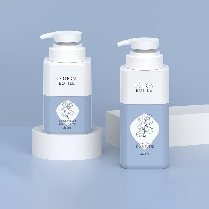 350 مل 500 مل زجاجة تعبئة بلاستيكية مربعة كبيرة السعة للحيوانات الأليفة من الضروريات اليومية للعناية بالاستحمام حاوية شامبو فارغة لجل الاستحمام 800 مل 1000 مل