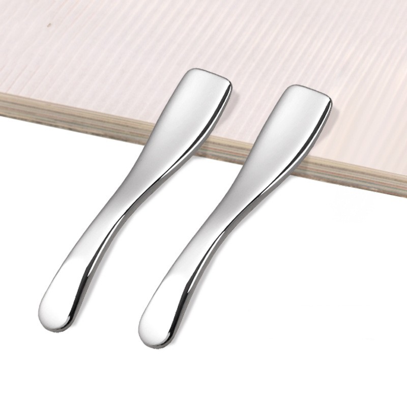 ملعقة صغيرة لمكياج التجميل، ملعقة صغيرة لكريم العين للوجه، قناع ذهبي معدني لمستحضرات التجميل