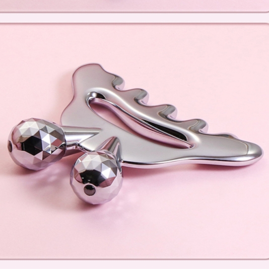 أسطوانة تدليك الوجه من سبائك الزنك مع تدليك الرأس أسطوانة تدليك الوجه من سبائك الزنك مع تدليك الرأس